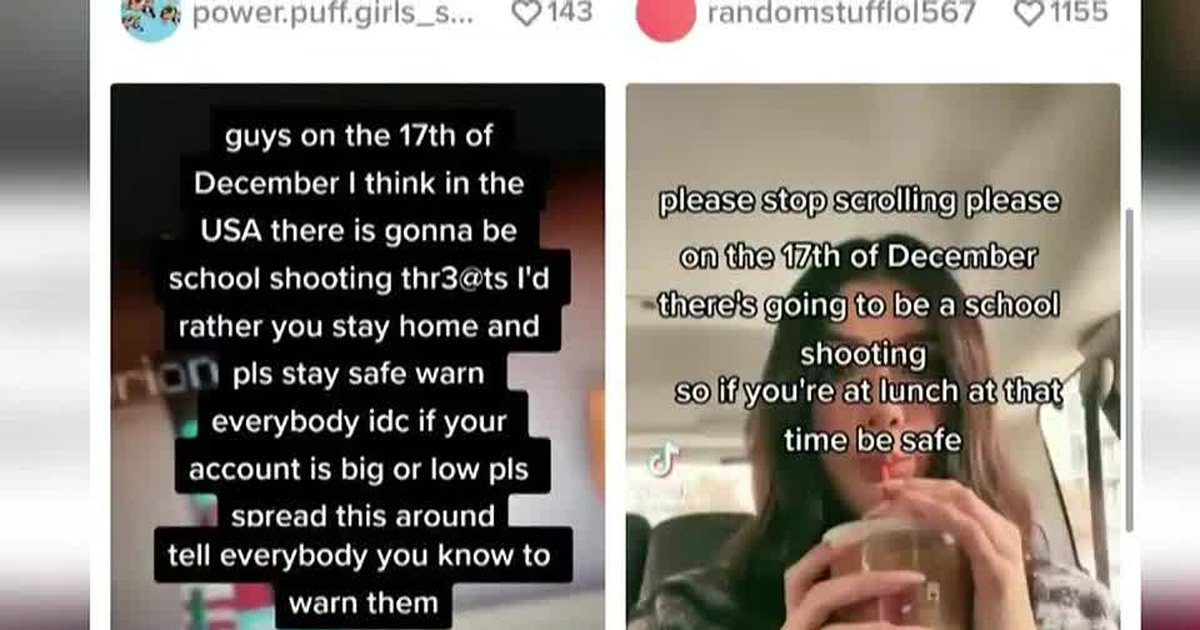 Officials say school threats posted on TikTok are not credible