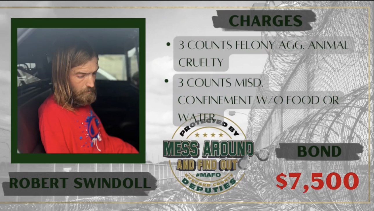 Titusville Man Arrested for Starving Dogs to Death and Nearly Killing a Third