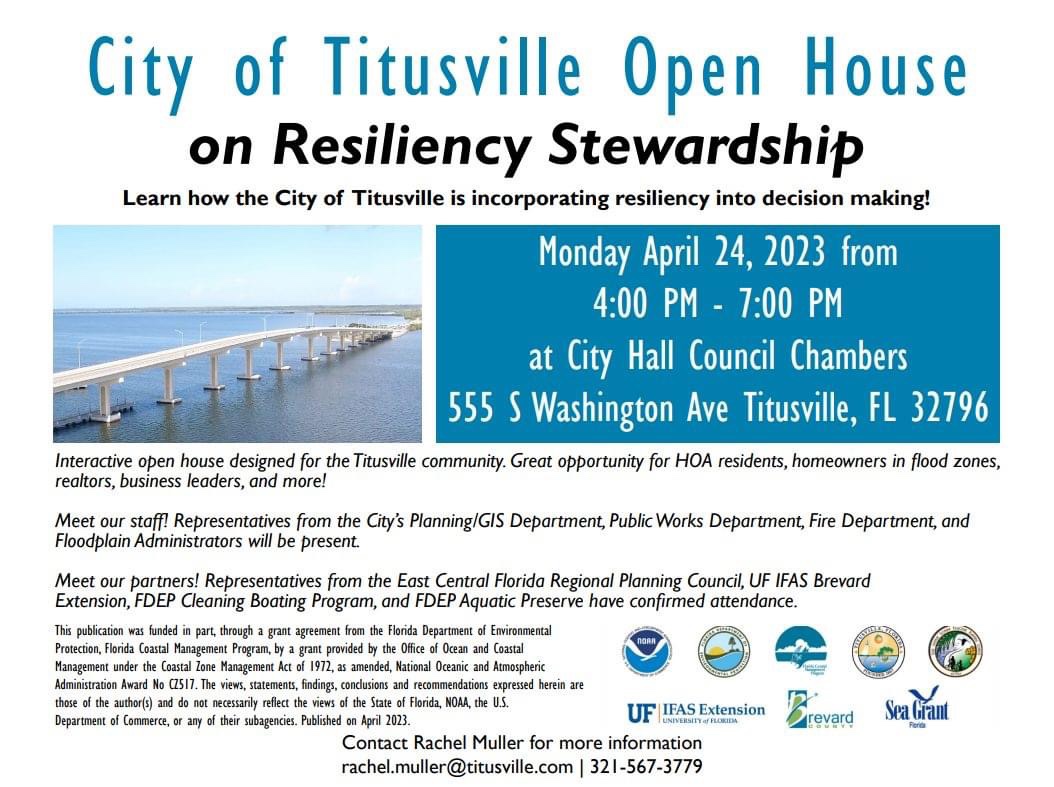 Titusville Open House on Resiliency Stewardship