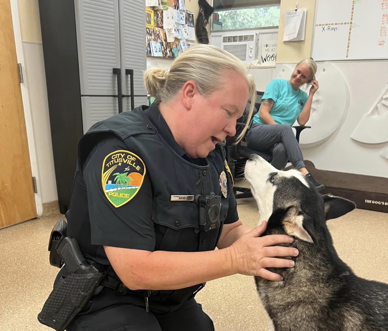 Titusville Police Officer Rescues Severely Wounded Dog