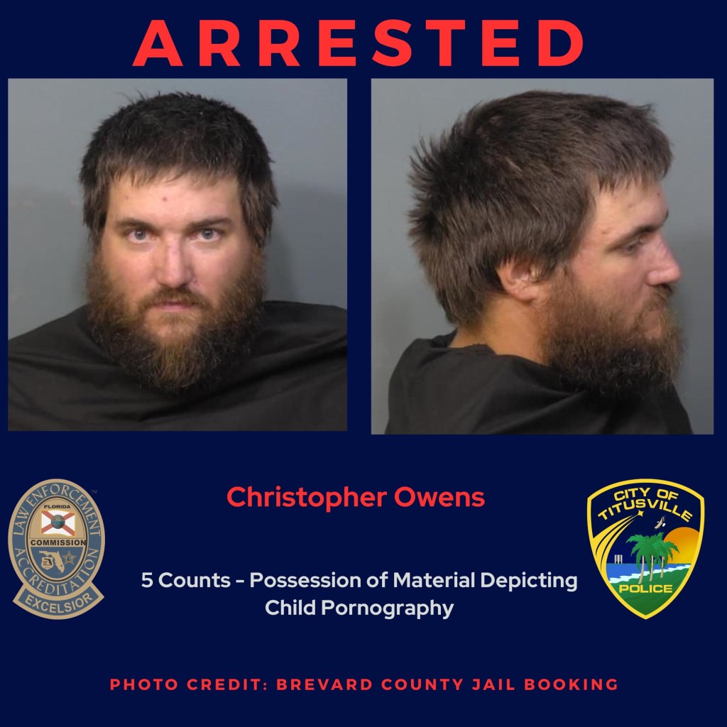 Titusville Man Charged with Multiple Counts of Child Pornography ...