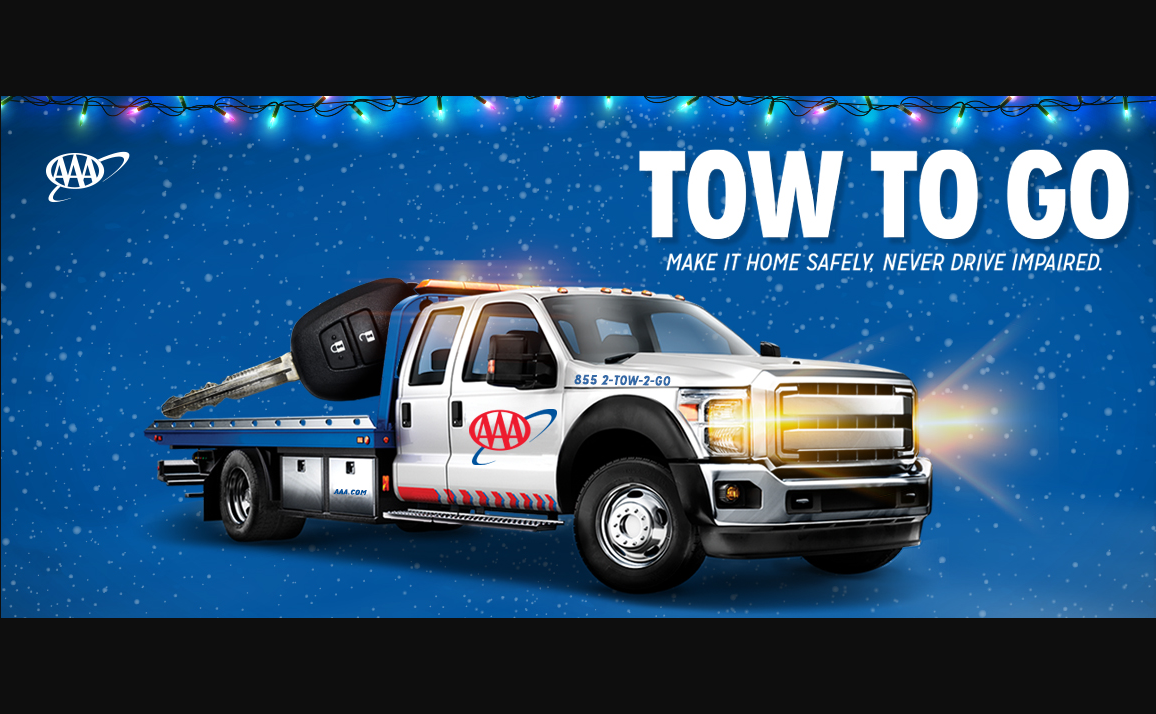 AAA Offers Free ‘Tow to Go’ Service to Prevent Impaired Driving This Holiday