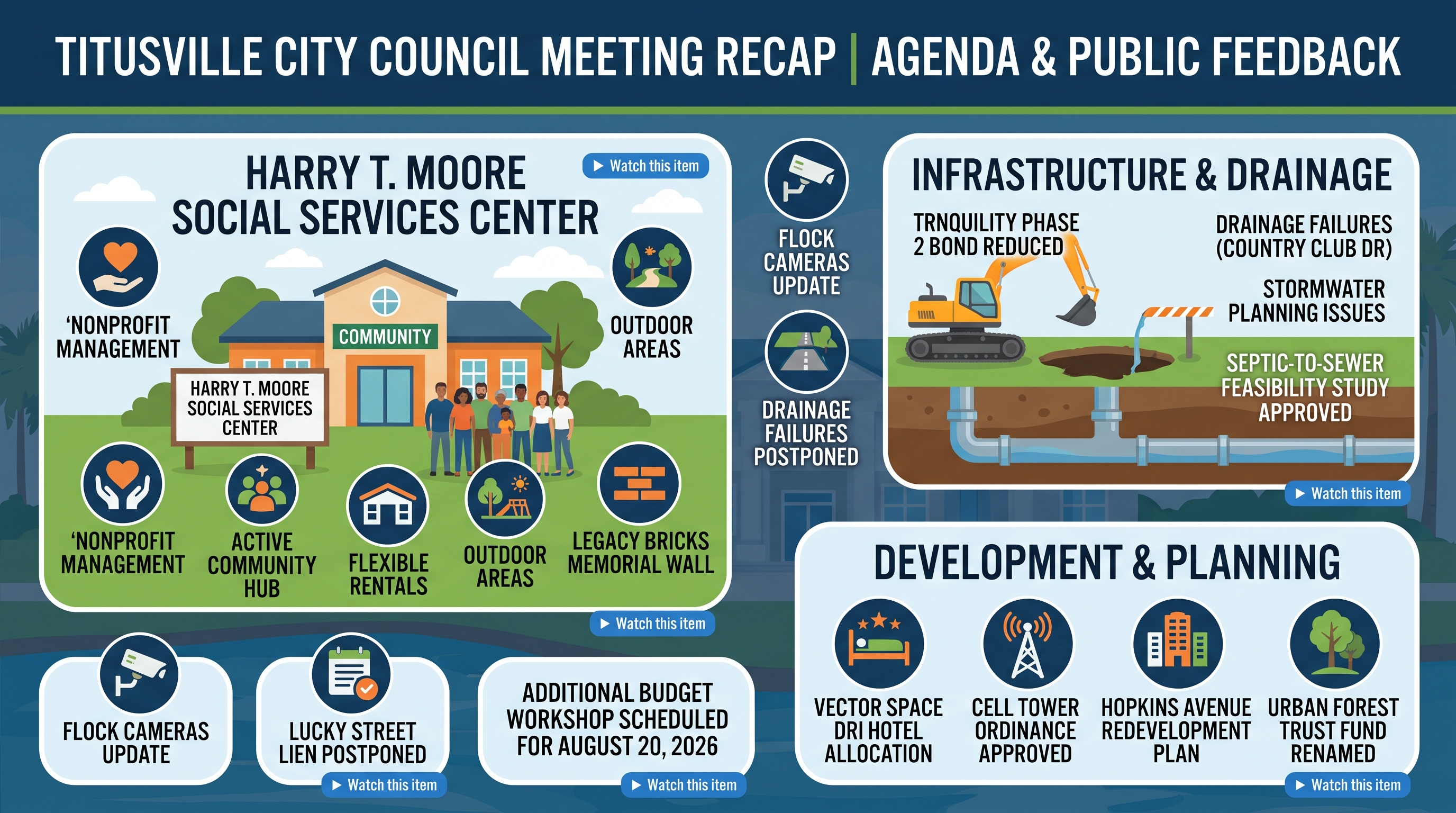 Titusville City Council Meeting Summary — August 11, 2026