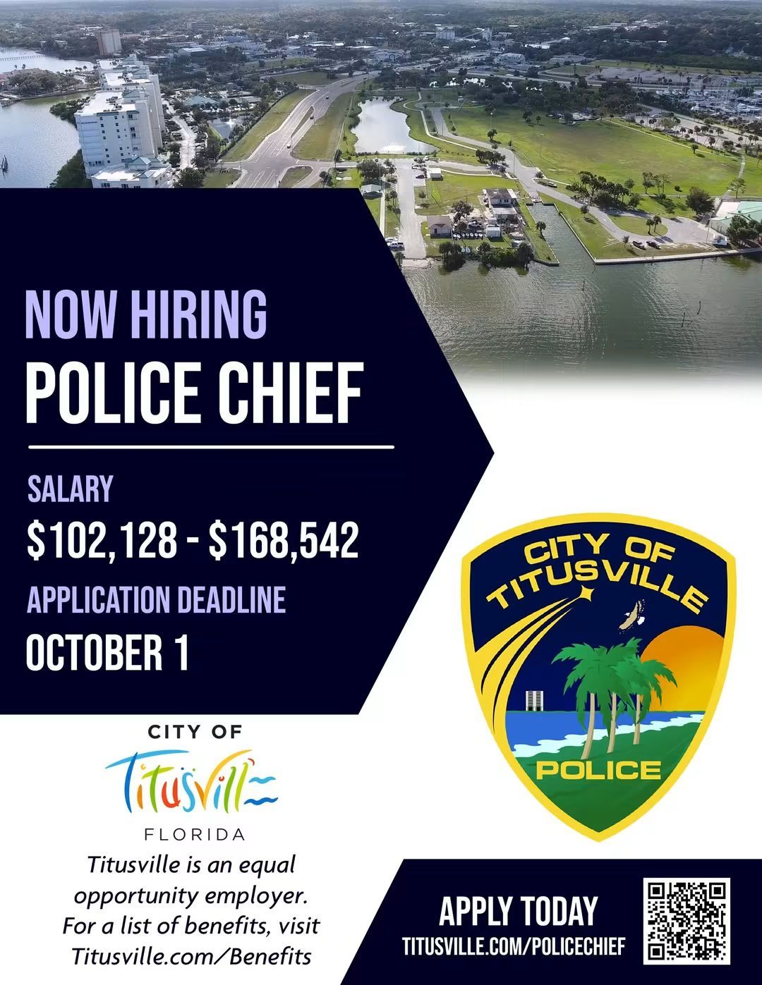 City of Titusville Launches Search for New Police Chief Following Termination of Longtime Leader